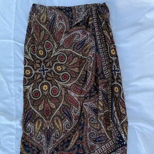Multicolor Paisley Midi Skirt - Emanuel Ungaro